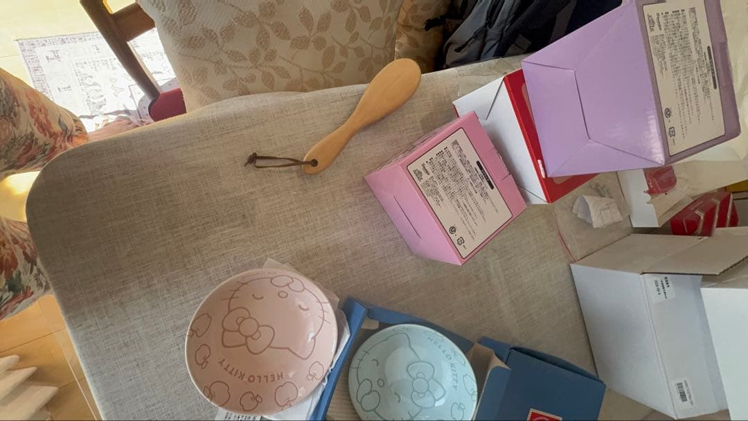 サンリオのキティちゃん食器セット陶器7 プラスチック皿6 株サンリオ