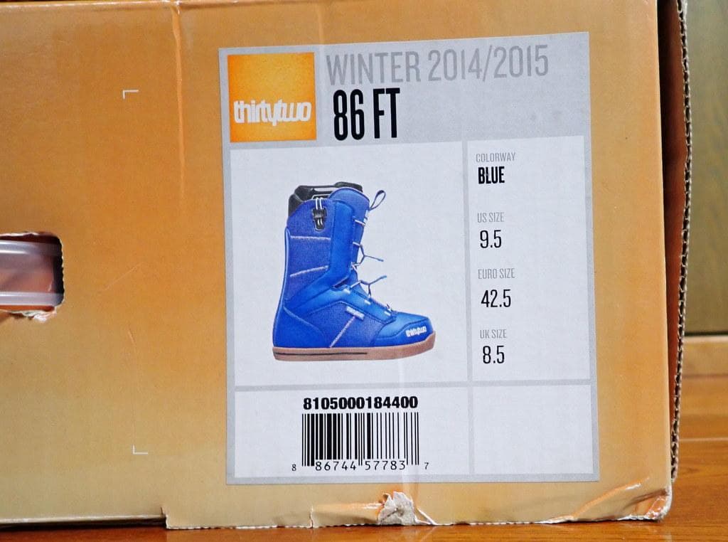 thirtytwo 15モデル 86 FT 青 27.5cm 中古品