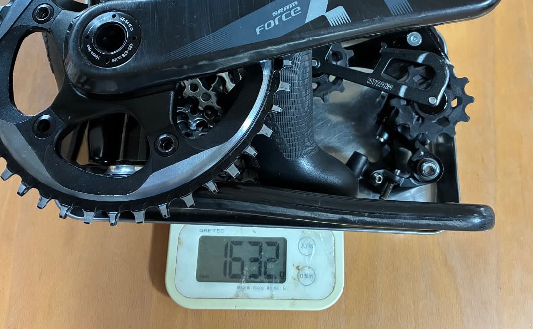 SRAM機械式11速クランク(170)、シフター(1x)、RD、スプロケセット