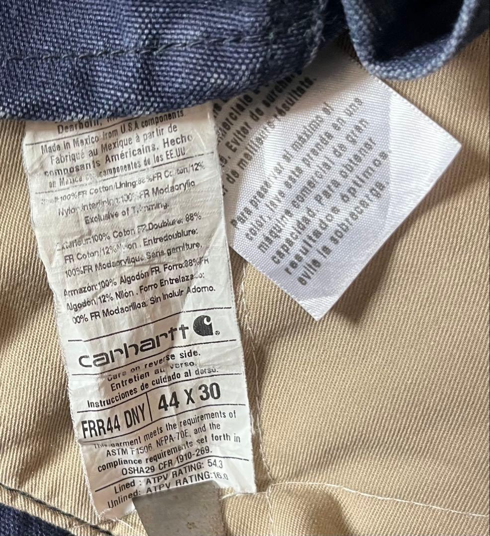 carhartt FR オーバーオール ダブルニー ダック地　MEXICO製