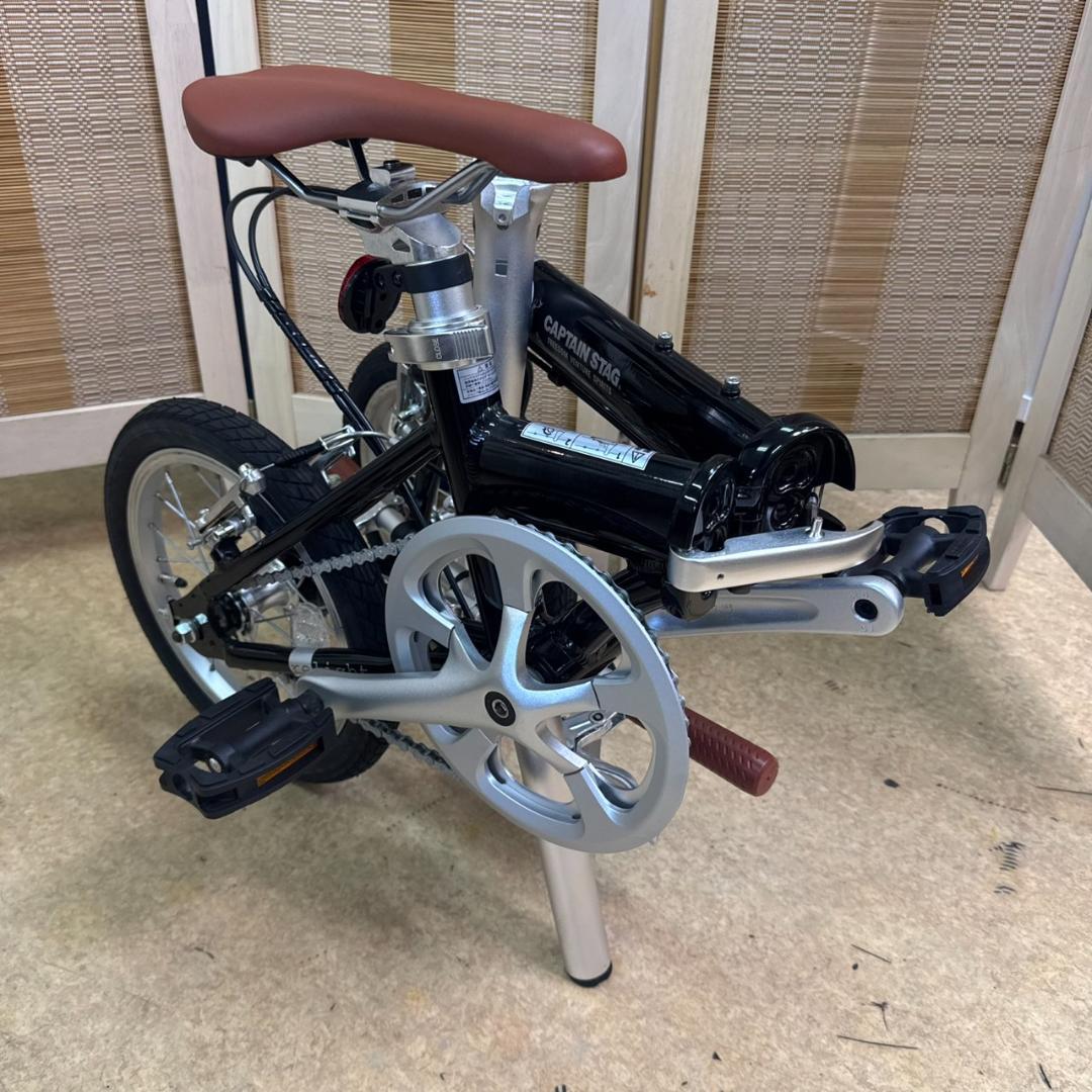 ★キャプテンスタッグ　折りたたみ自転車　リライト AL-FDB141　軽量アルミ