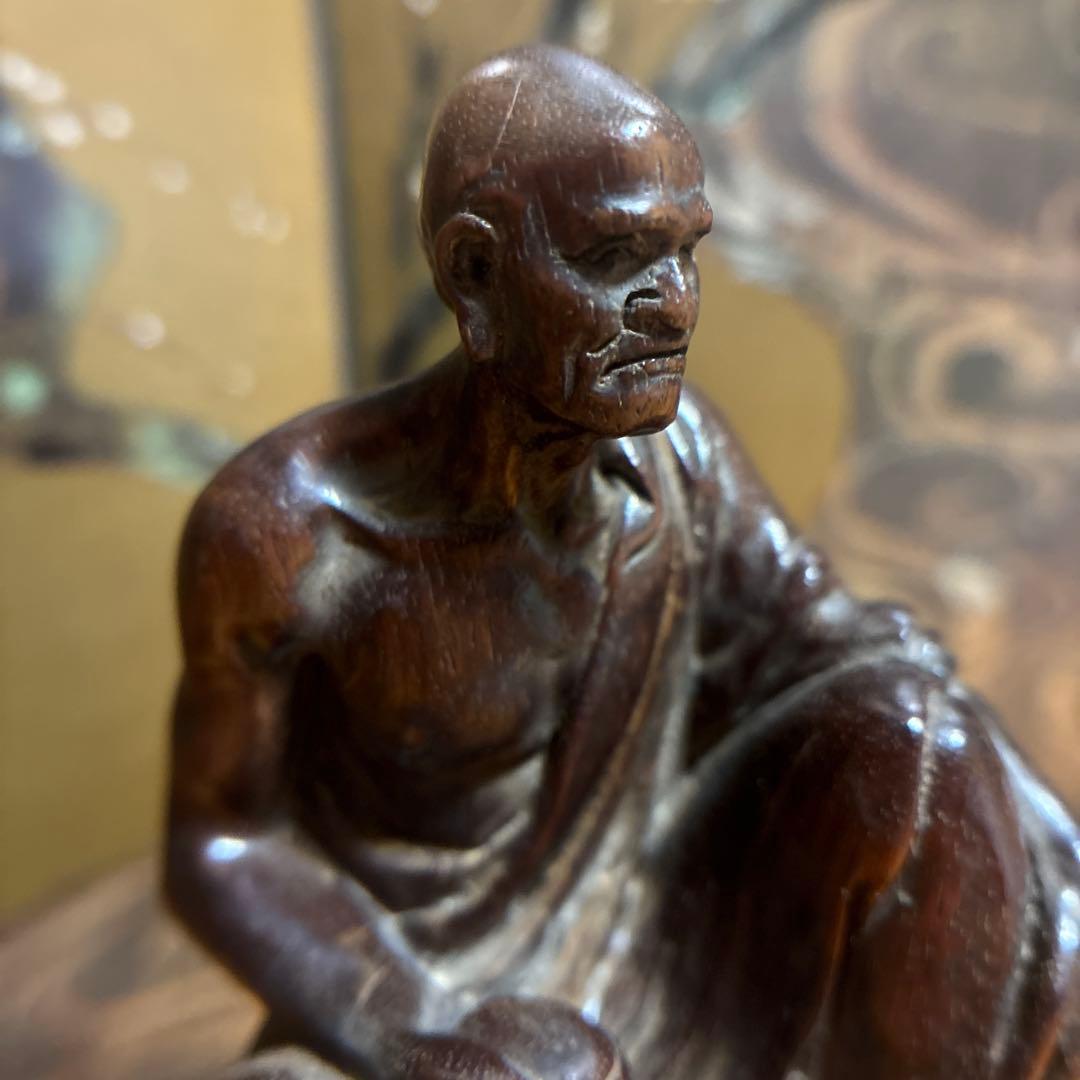 賢人木像　古美術　細工　1体