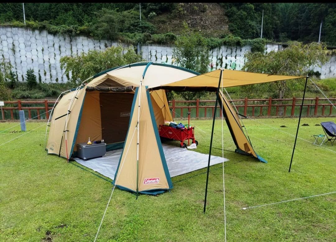 【huahua】タフスクリーン2ルーム、テントシート、焚き火テーブル