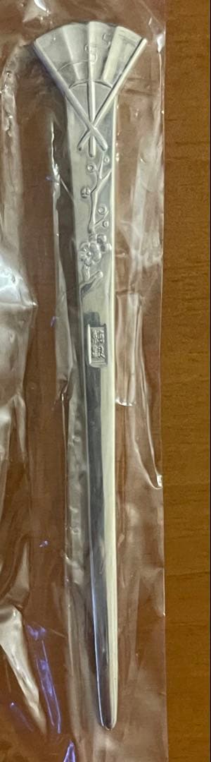 純銀 銀製 菓子楊枝 3本セット 木箱入り 総重量35g 未使用