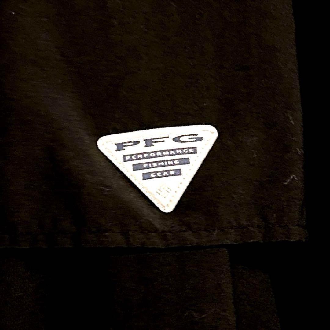 【コロンビア】PFG フィッシング 長袖シャツ 釣り 渓流 海 M 黒×グレー