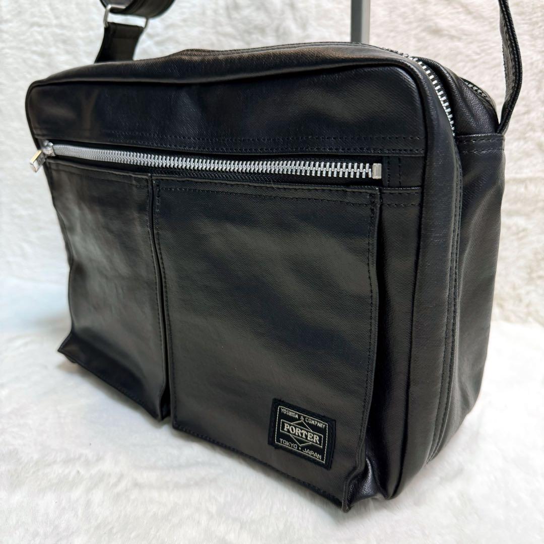 【極美品】ポーター　吉田カバン　フリースタイル　ショルダーバッグ　L ブラック