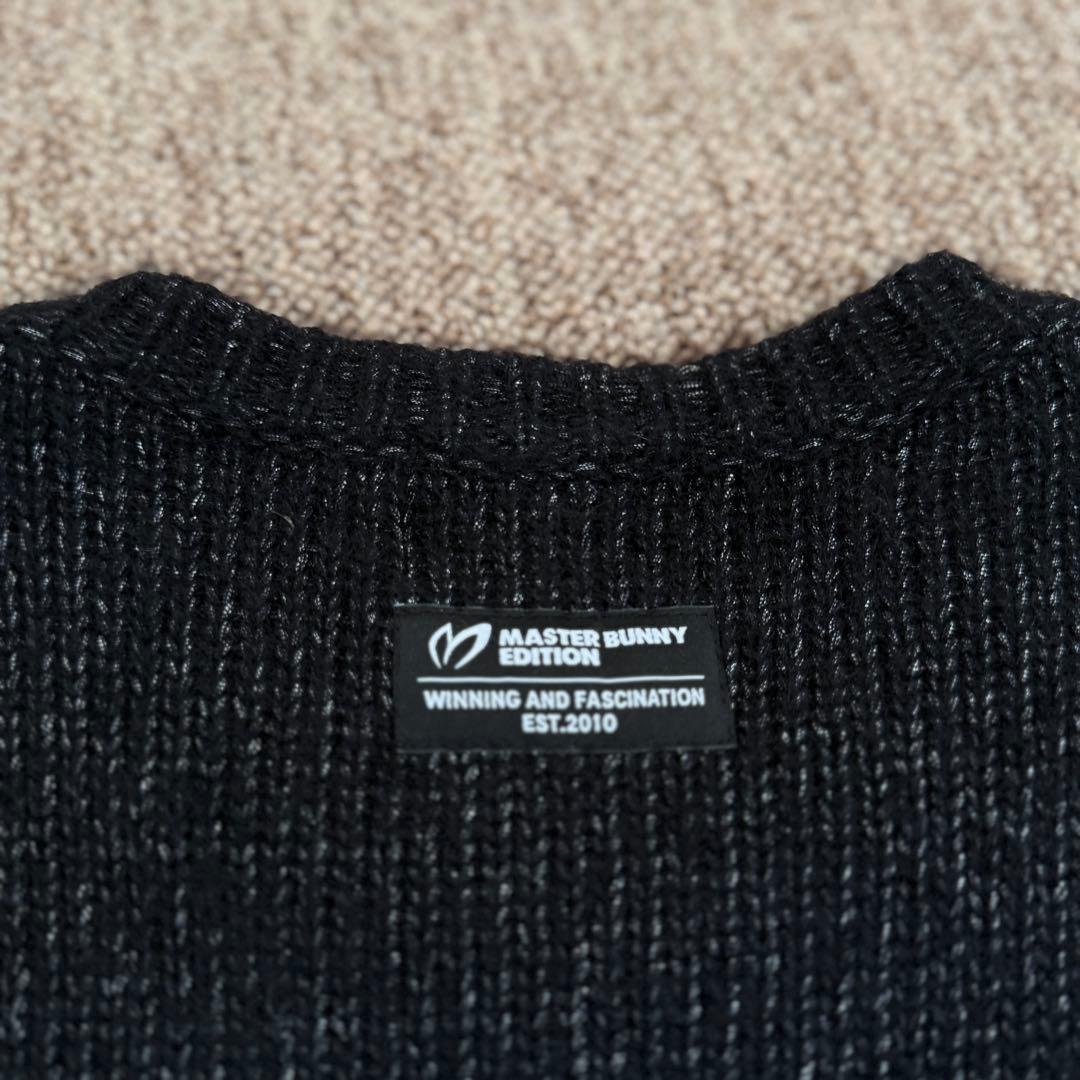 アルパカ素材　美品　マスターバニー　ニット　L〜XL相当　黒　セーター　　5