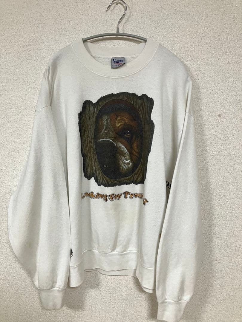 90s Volunteer usa製 犬 アニマル テストプリント スウェット