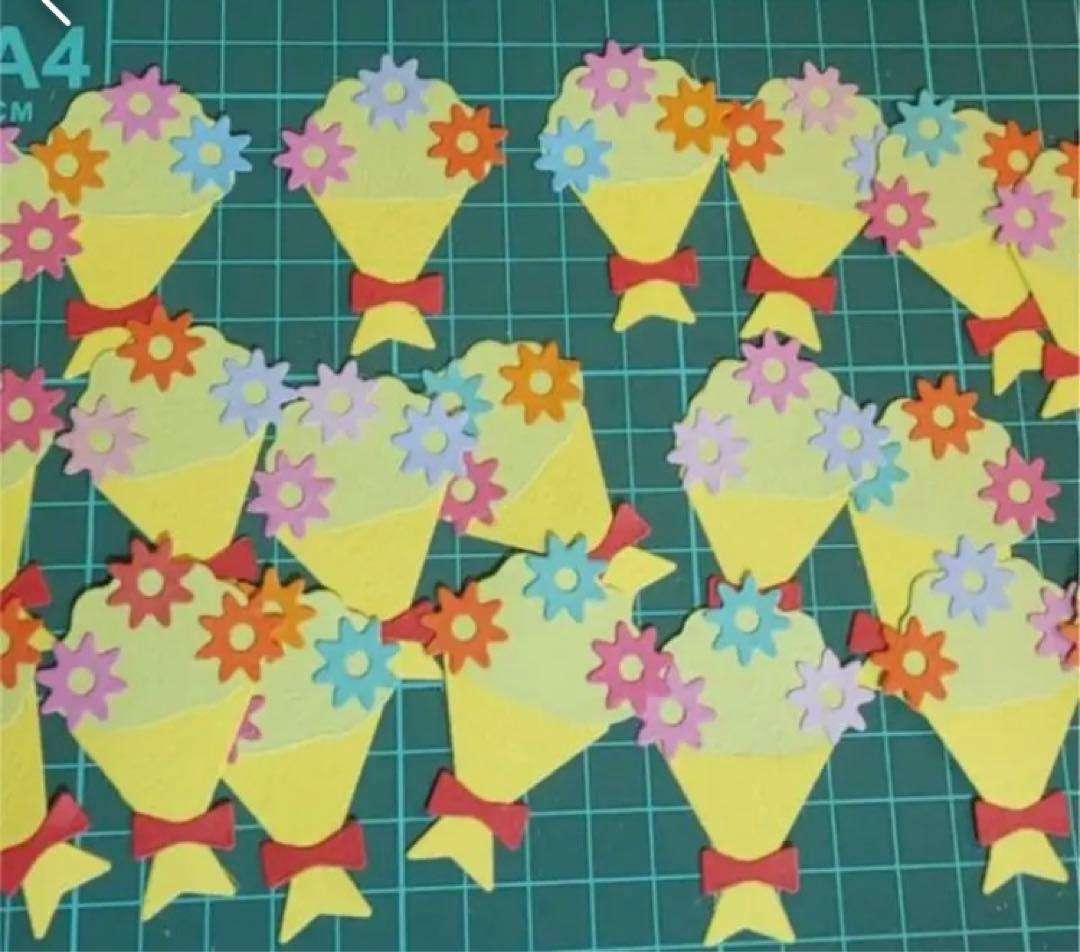 アルバム飾り　クラフトパンチ　花束　オーダー受付中( ＾∀＾)