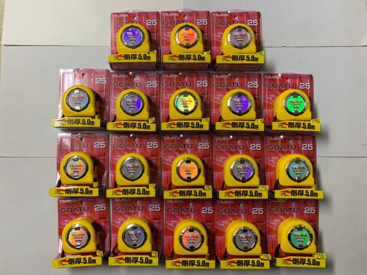 タジマ スケール 剛厚ロック25 メートル目盛 GAL25-50BL×18個