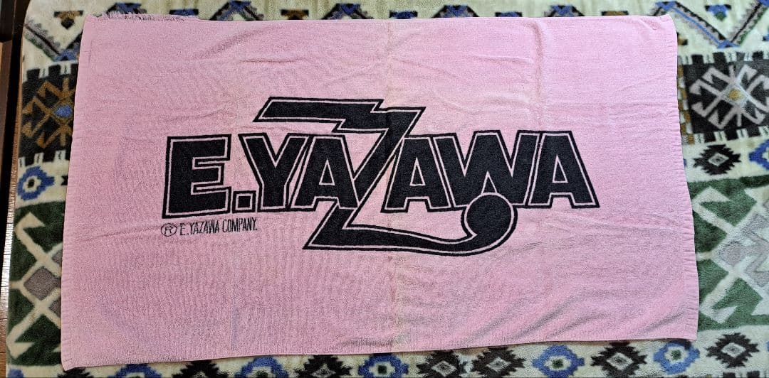 E.YAZAWA ロゴタオル ピンク 綿100%