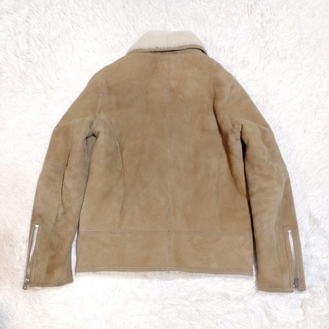 【モンブラン】リアルムートン ライダースジャケット S