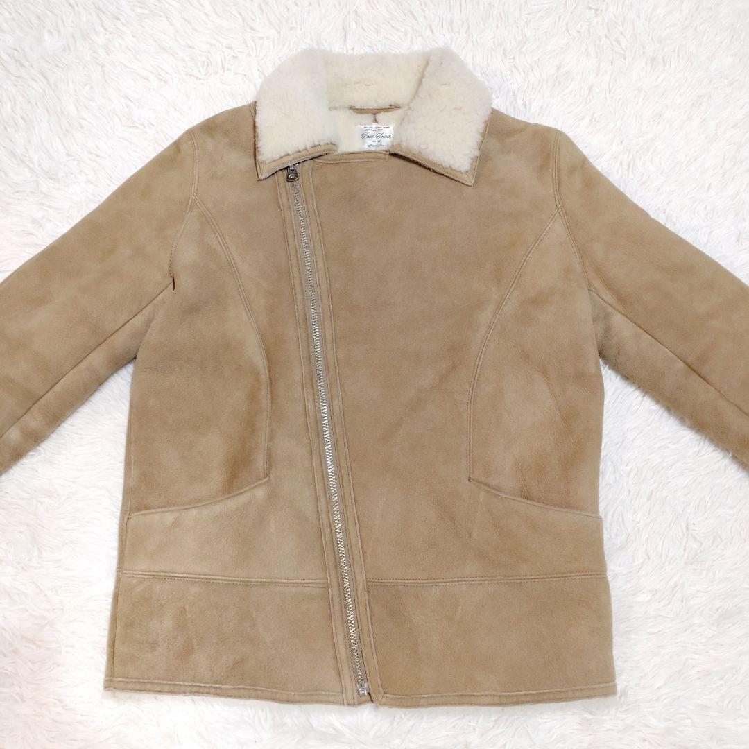 【モンブラン】リアルムートン ライダースジャケット S