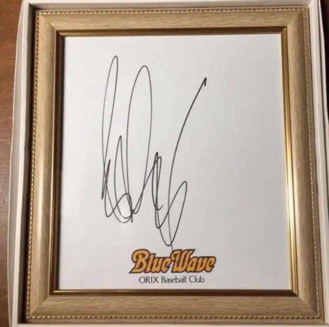 WBC イチロー　直筆サイン色紙　額付き　オリックスブルーウェーブ　マリナーズ