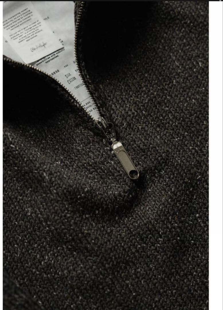 トップス Olde H & Daughter SILK COTTON HALF ZIP