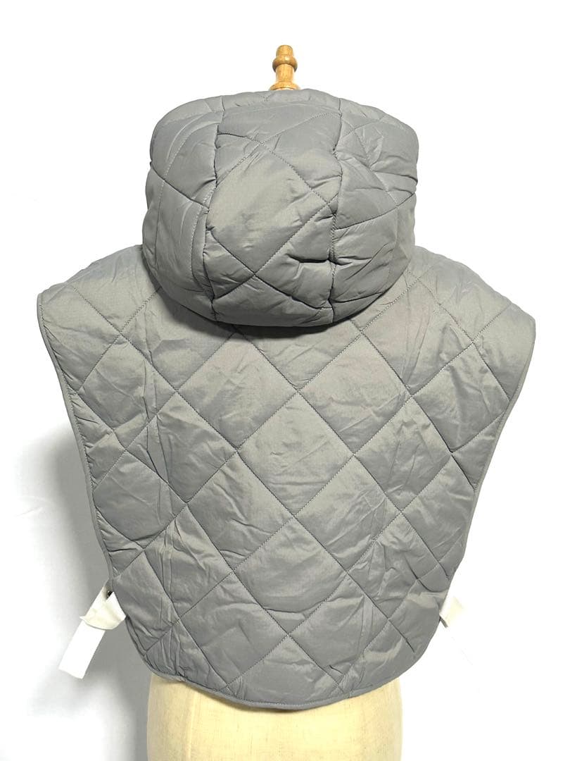 セール❣️新作G/FOREジーフォアレディーキルティングベストsizeMグレー