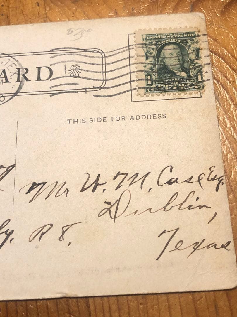 アンティーク　スカル　髑髏　骸骨　オンブックスカル　ビンテージ　ポストカード