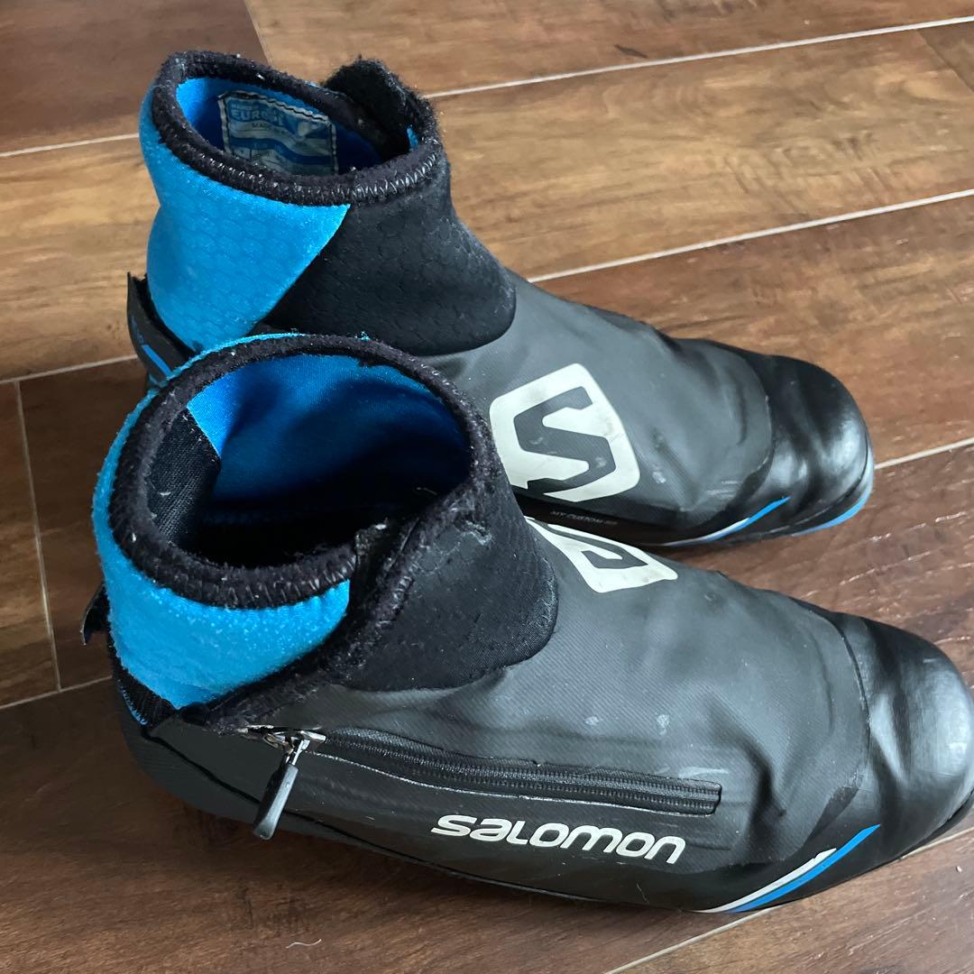 Salomon クロスカントリースキー用ブーツ 男性用ブラック/ブルー