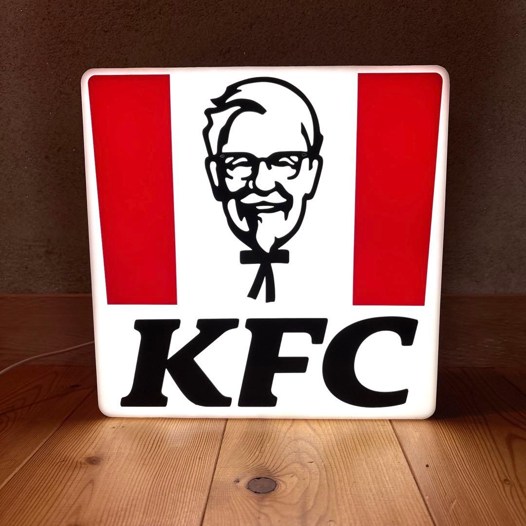 ビンテージ　ケンタッキーフライドチキン　カーネルサンダース　ライトアップ　看板