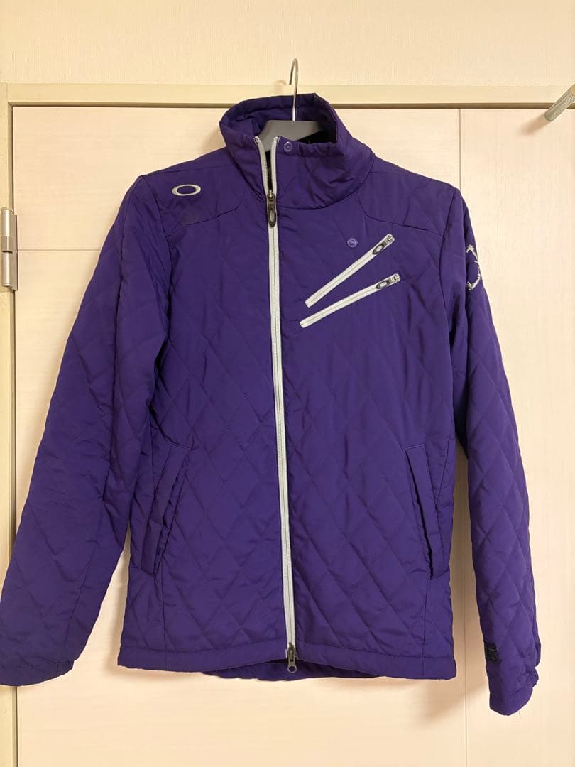 オークリー スカル　キルティングジャケットoakley skull ゴルフダウン