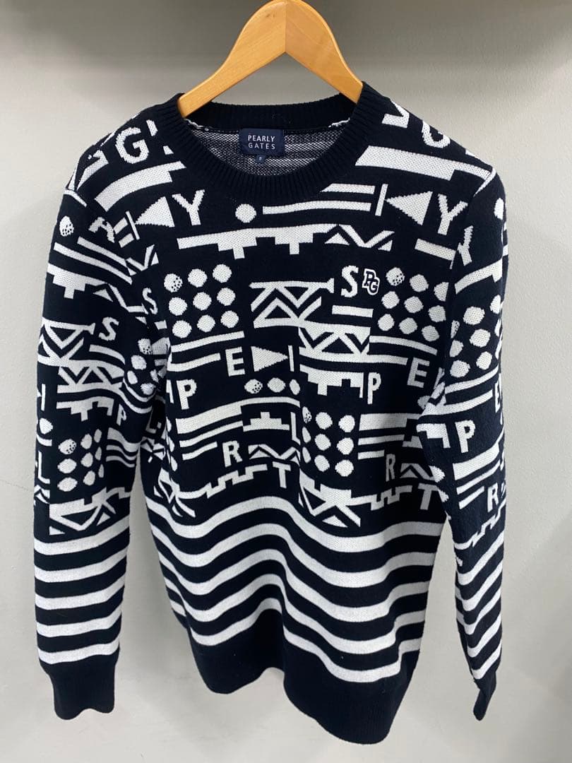 PEARLY GATES 幾何学模様セーター サイズ5