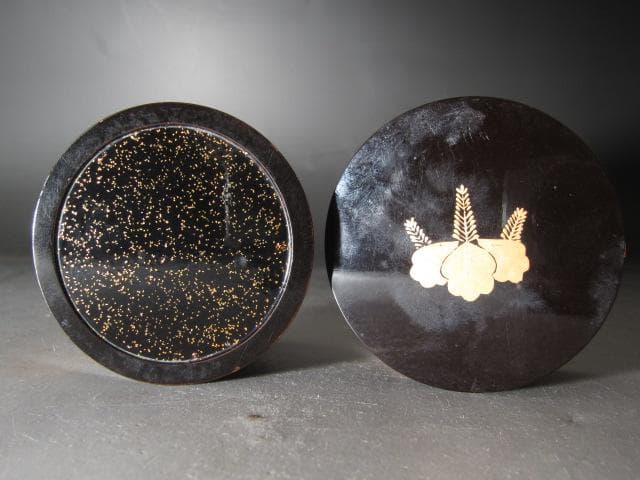 ★　中村宗哲　桐蒔絵　中次　裏千家　十一代　玄々斎の花押がございます★x491