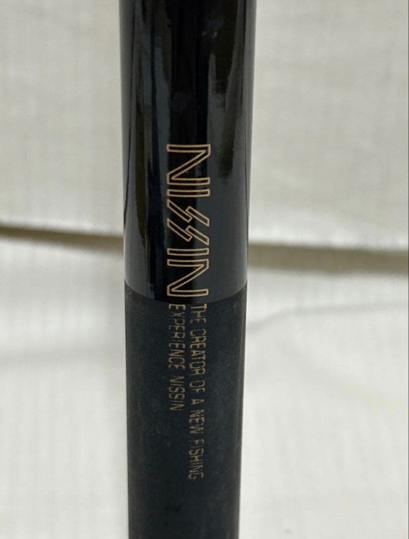 【良品】宇崎日新　NISSIN　釣竿　黒鯛　チヌ用　天然木リール　糸　取説有り