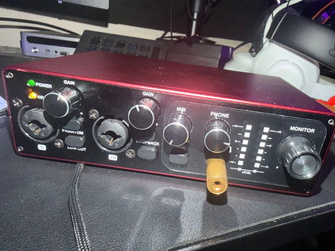 A/I/F 24bit 192khzループバック機能　DAC内蔵XLR 48v