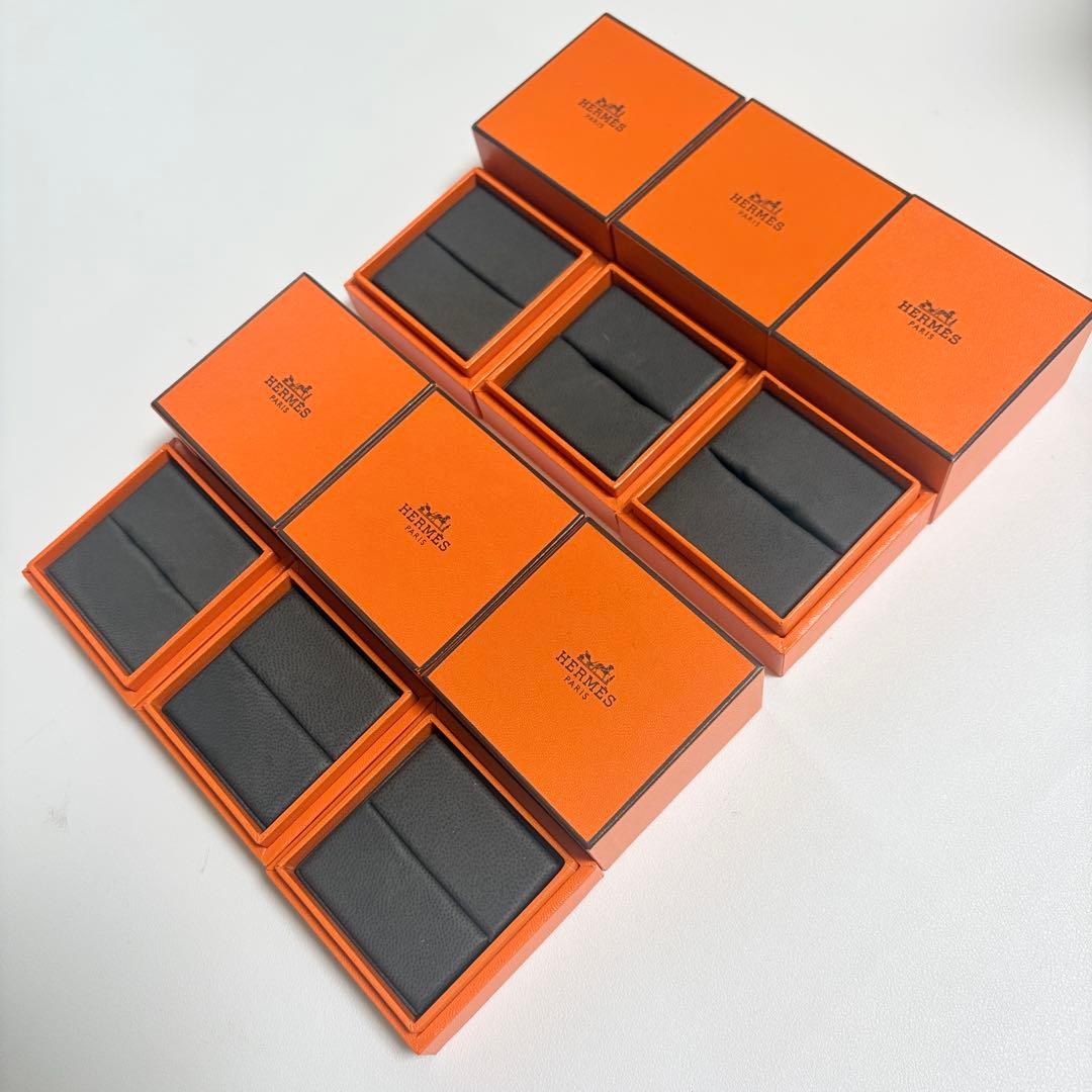 エルメス　リングケース　空箱　6点セット　レザー調　指輪入れ