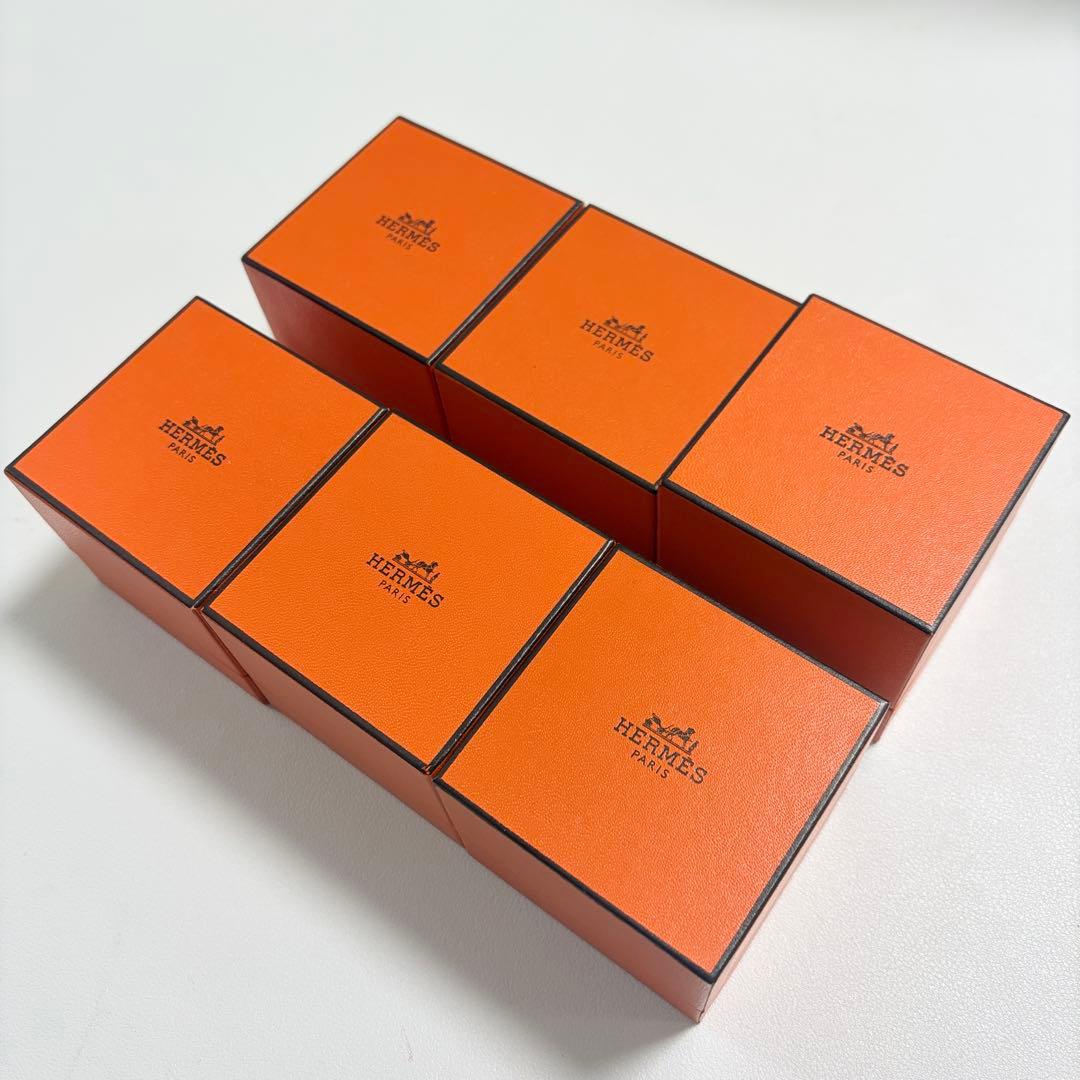 エルメス　リングケース　空箱　6点セット　レザー調　指輪入れ