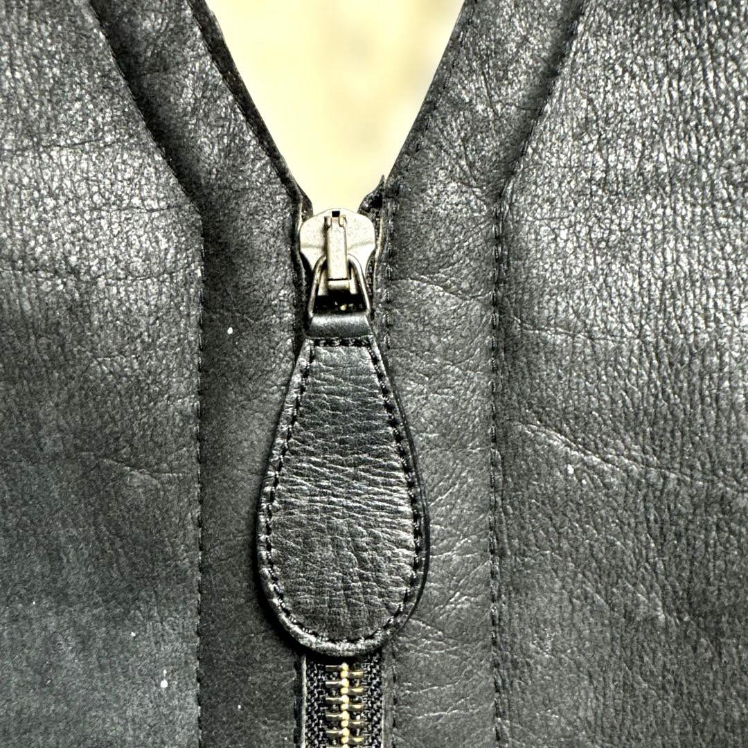 希少 本人期 Maison Margiela 初期 ムートンベスト黒 ブラック