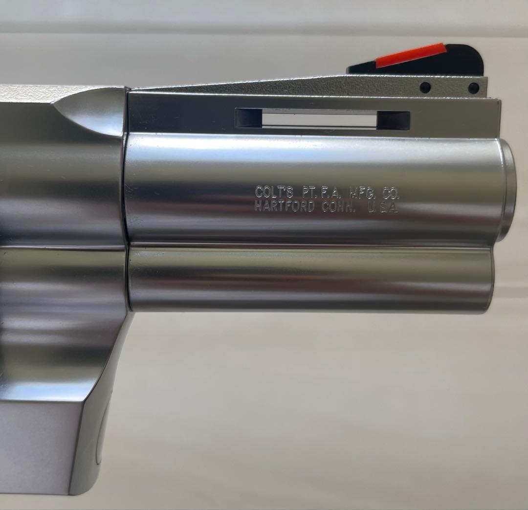 タナカコルトパイソンモデルガン 3インチRモデルステンレスフィニッシュ未発火