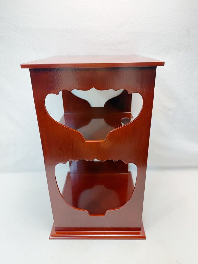 未使用 茶道具 能作 木製朱塗 紹鴎好 水指棚 共箱