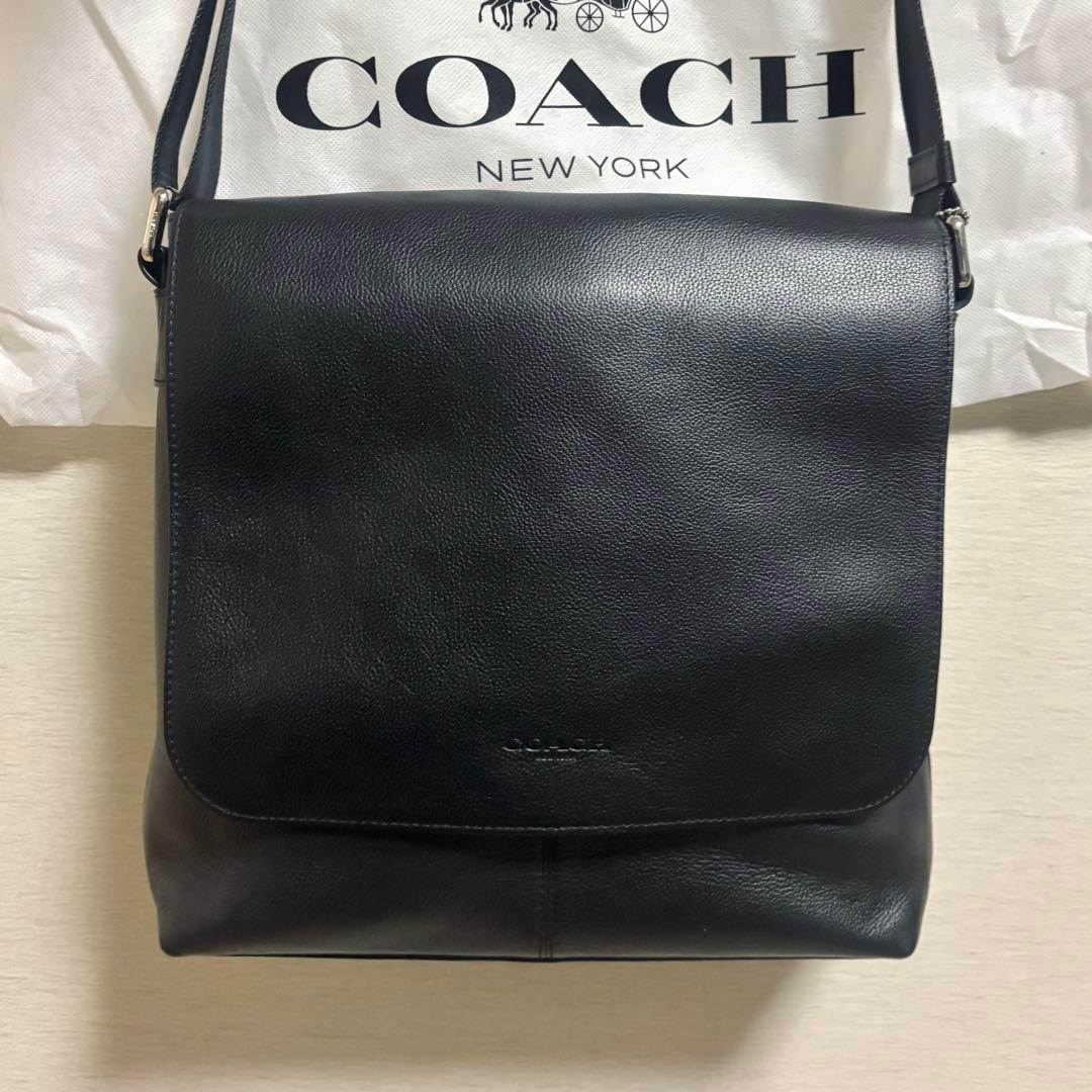 COACH ショルダーバッグ レザーバッグ 黒