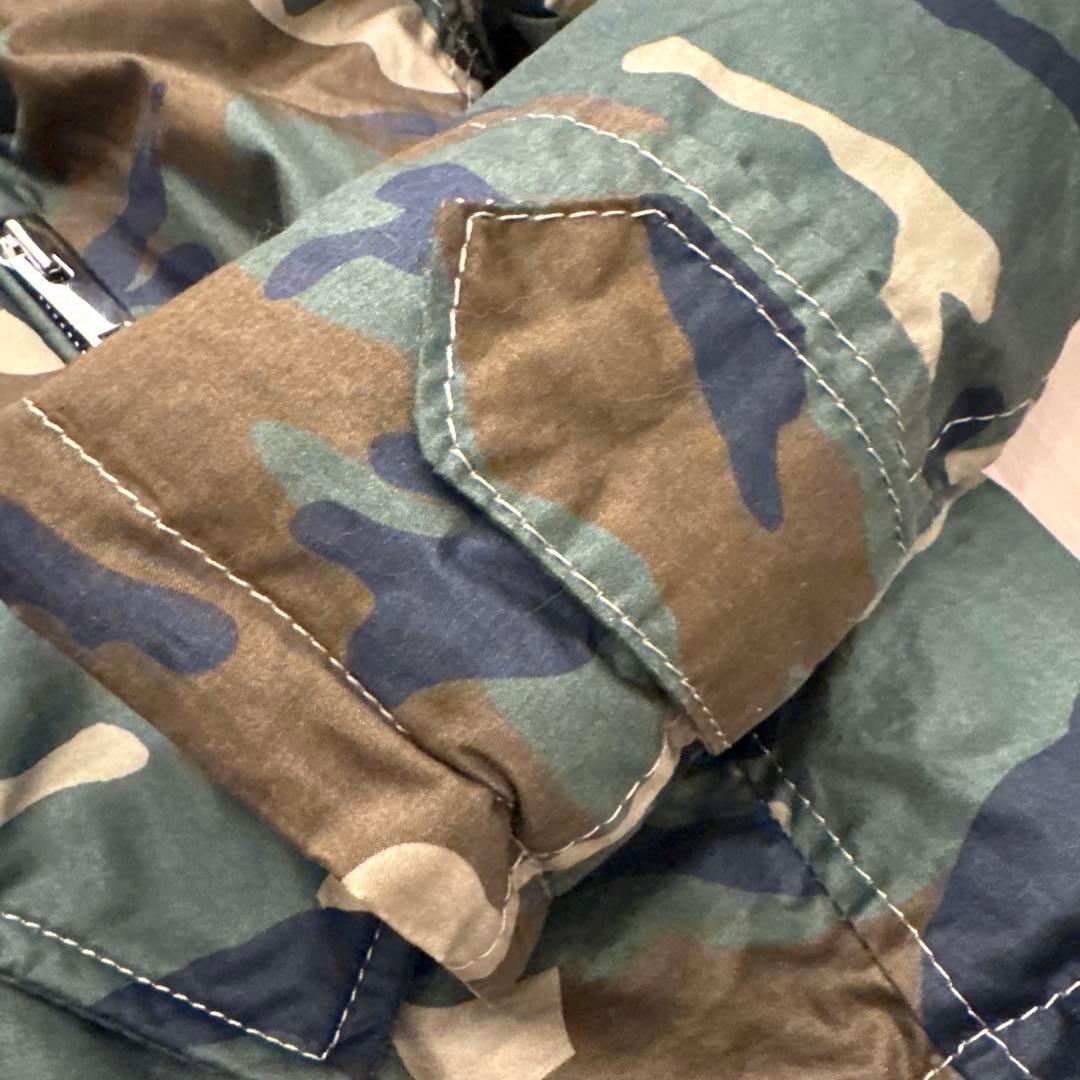 専用迷彩柄ファー　ダウン　高級　M 美品