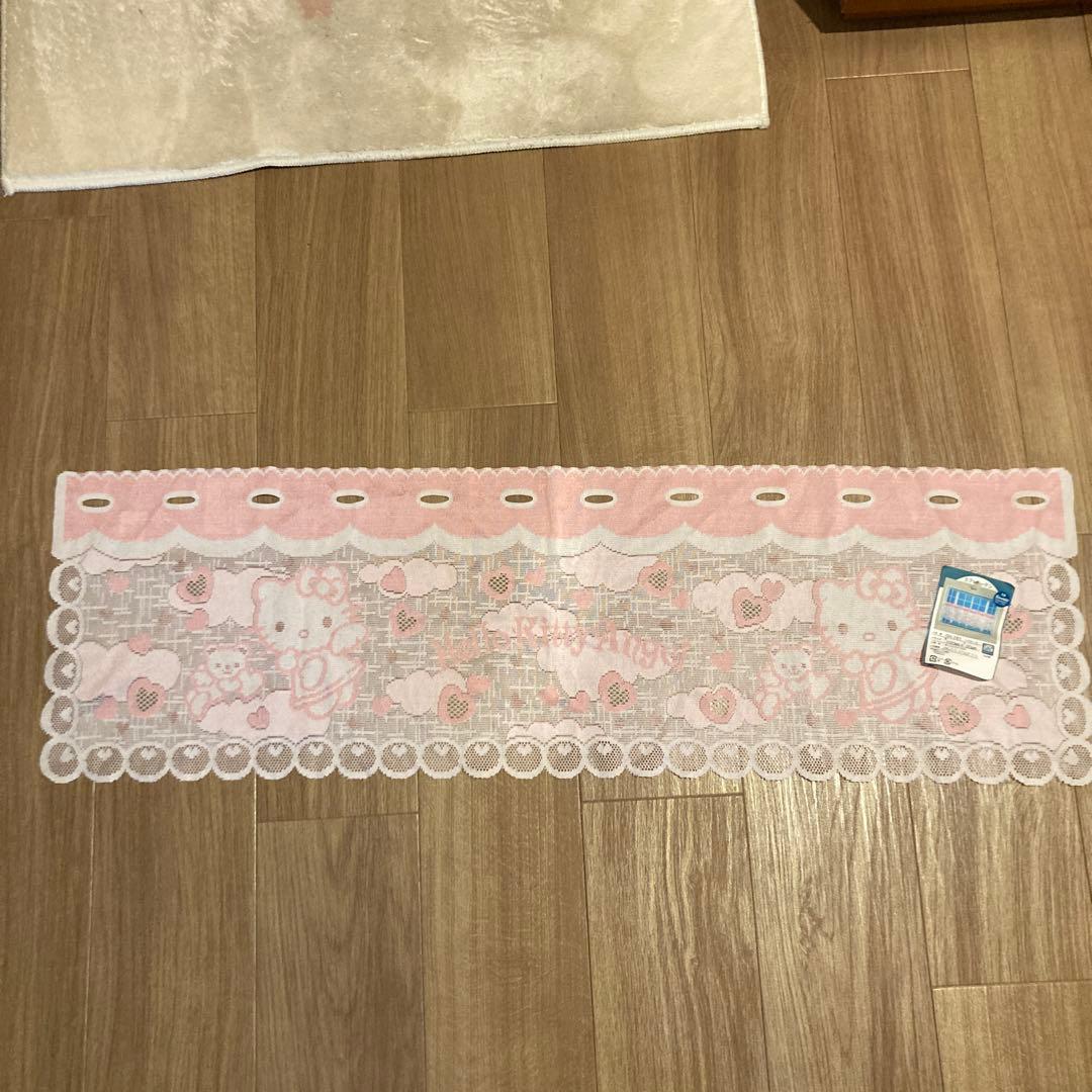 レトロ　エンジェルキティ　カフェカーテン　サンリオ