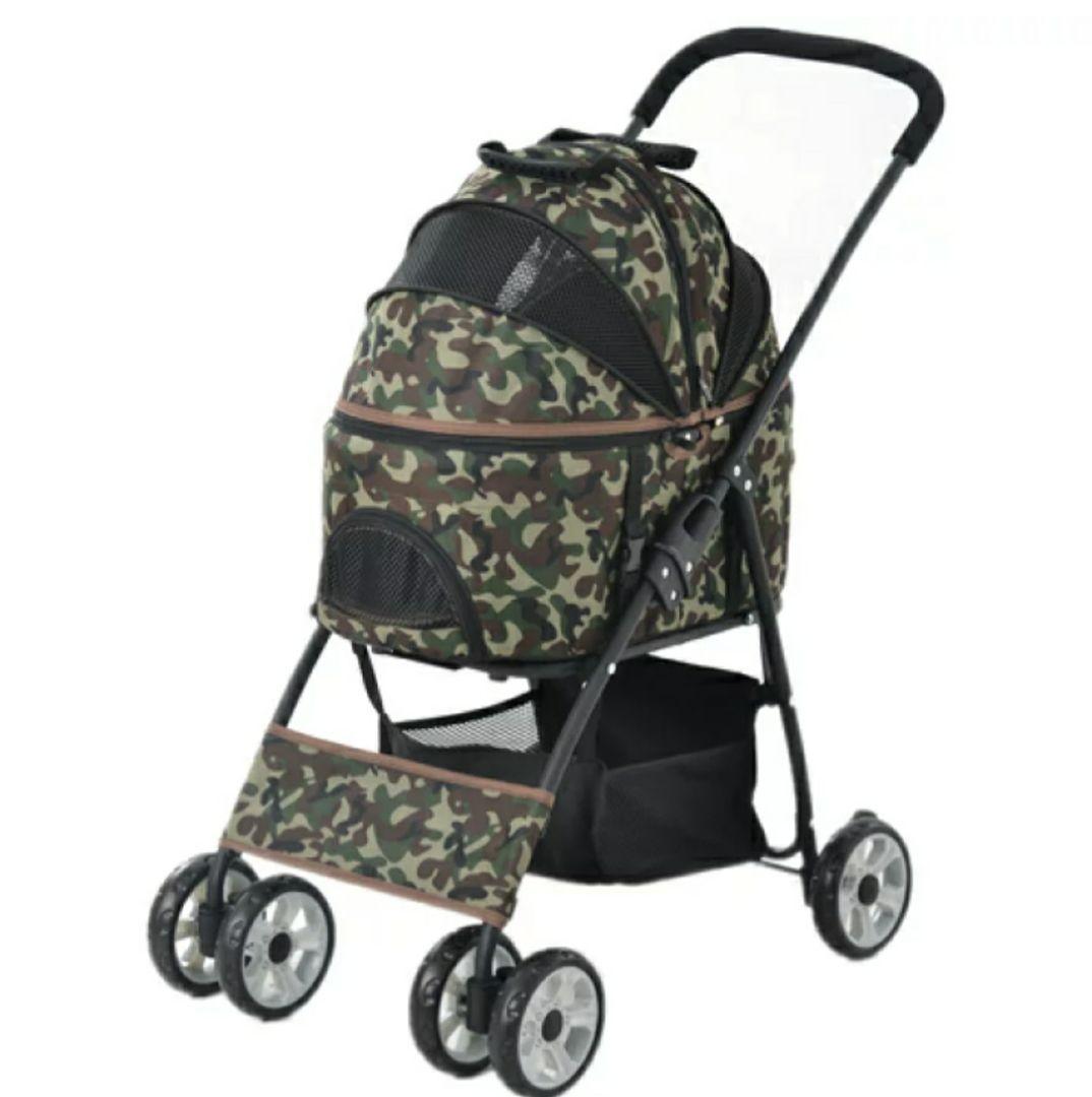 犬用　ペットカート　迷彩柄