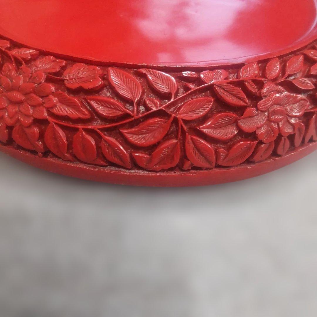 堆朱 中国美術工芸品 伝統美術 飾皿