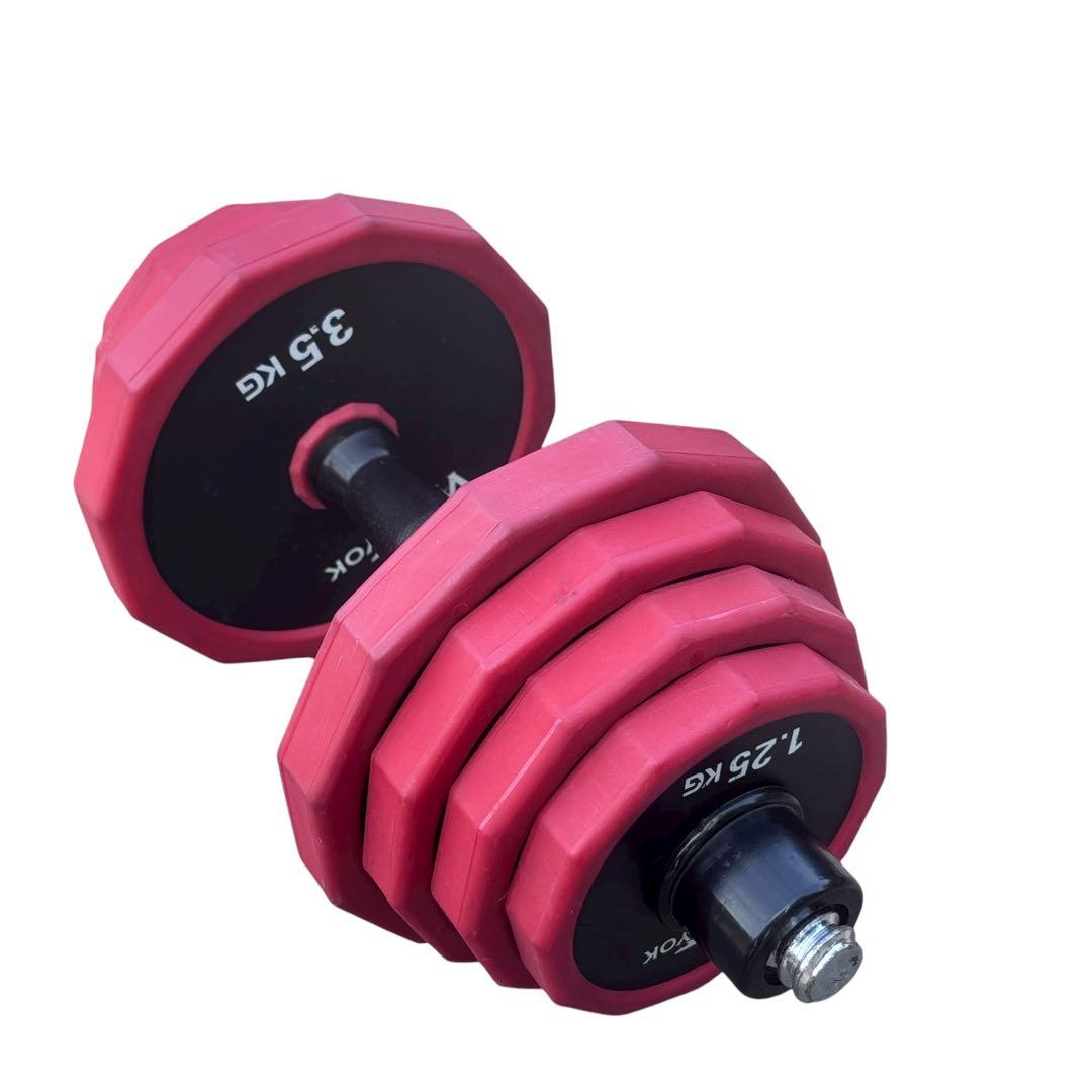 可変式ダンベル　総重量40kg超　延長シャフト有