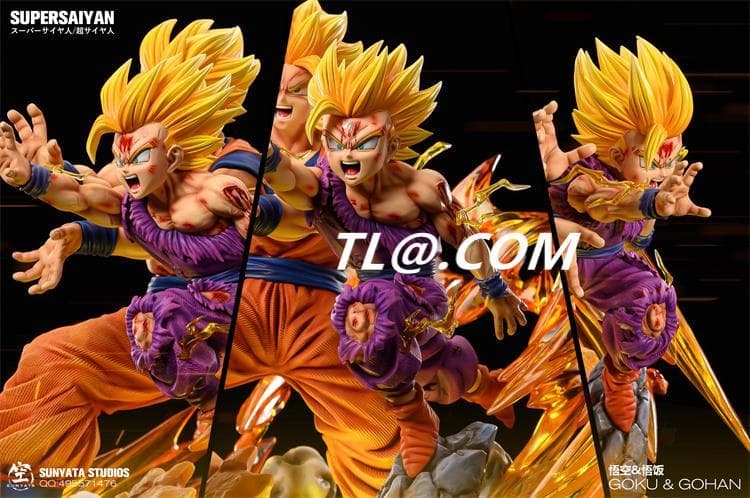 新品未開封『ドラコンボール』 　親子かめはめ波セット　ガレージキット スタチュー