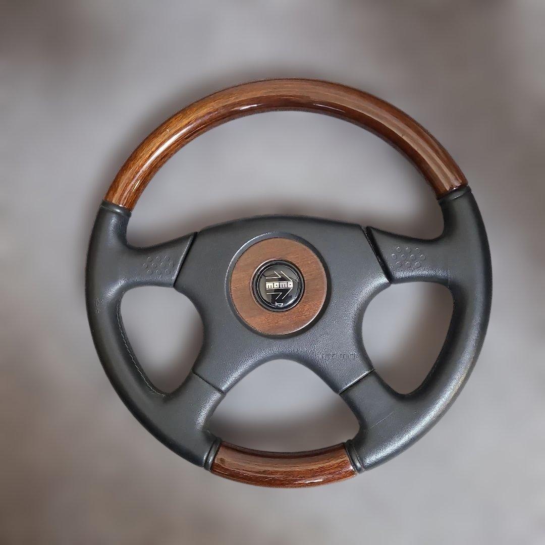 ⭐美品　モモ　ウッドコンビステアリング　約36cm⭐