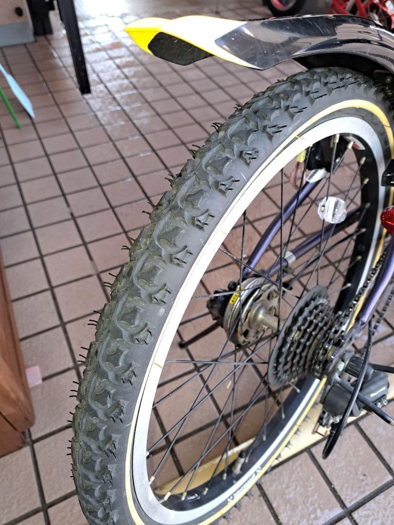 ※直接引き取り BRIDGESTONE キッズサイクル ネイビー