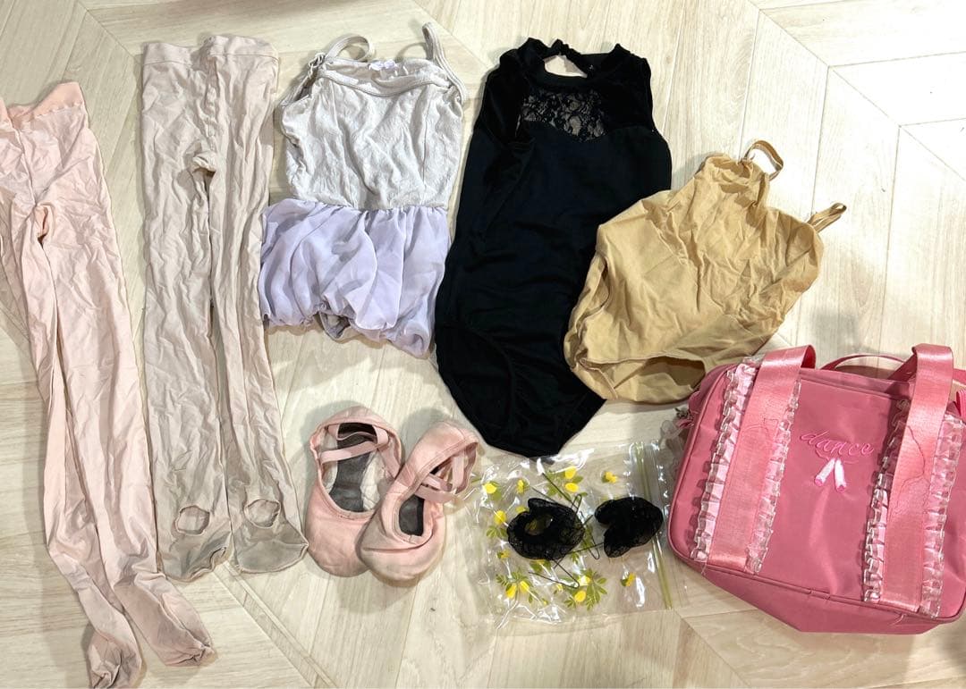 バレエ　セット レオタード　チャコット　タイツ　シューズ　ファウンデーション