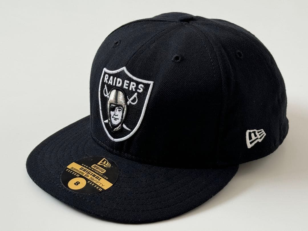 90s USA製 NEW ERA レイダース キャップ NFL RAIDERS黒