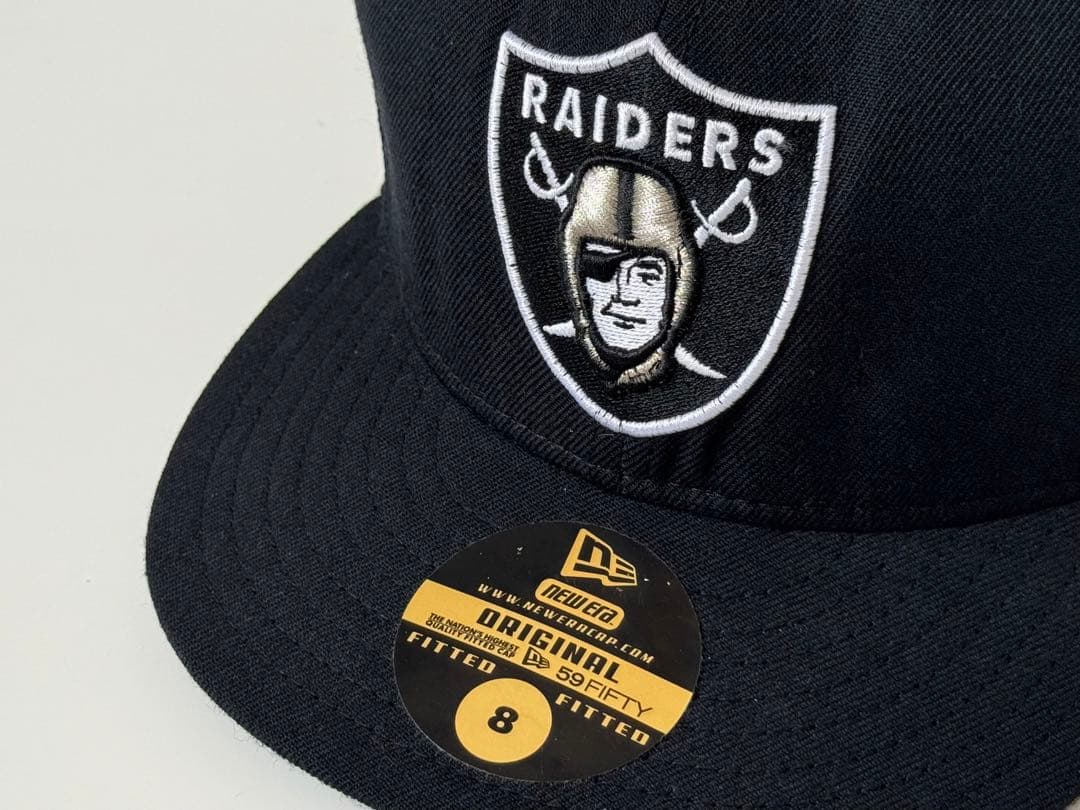 90s USA製 NEW ERA レイダース キャップ NFL RAIDERS黒