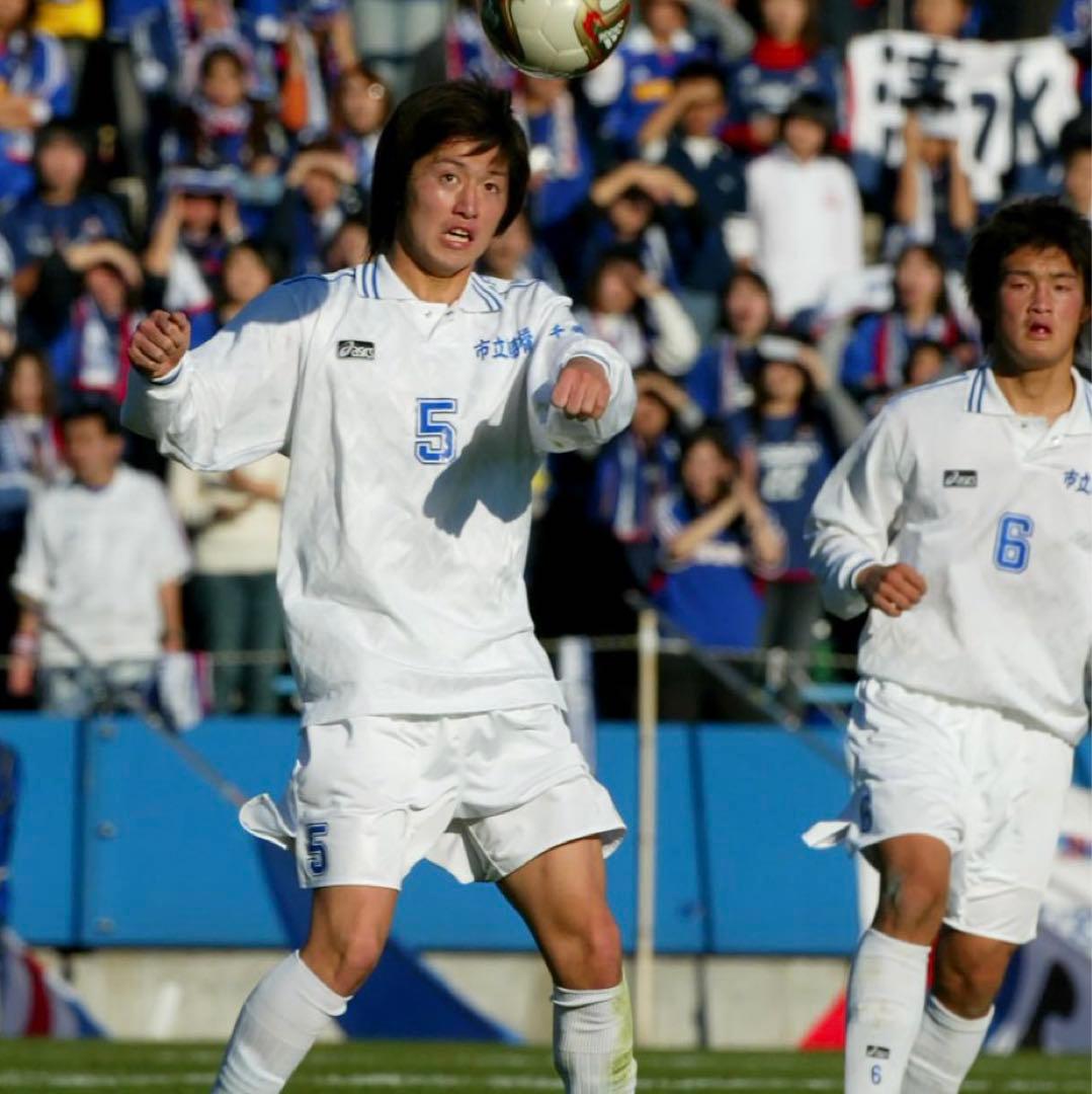 【選手支給品】市立船橋高校サッカー部 公式戦用ユニフォーム アシックス別注タグ付