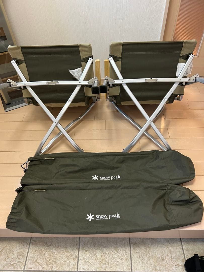 スノーピーク　ローチェア30 カーキ（2脚セット）