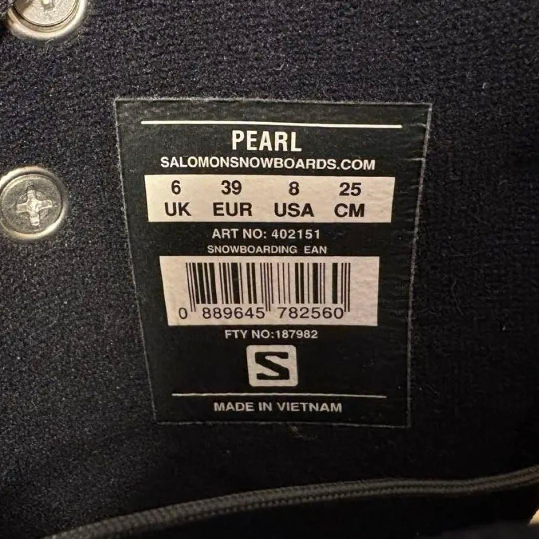 【新品】Salomon PEARL 25cm スノーボードブーツ レディース