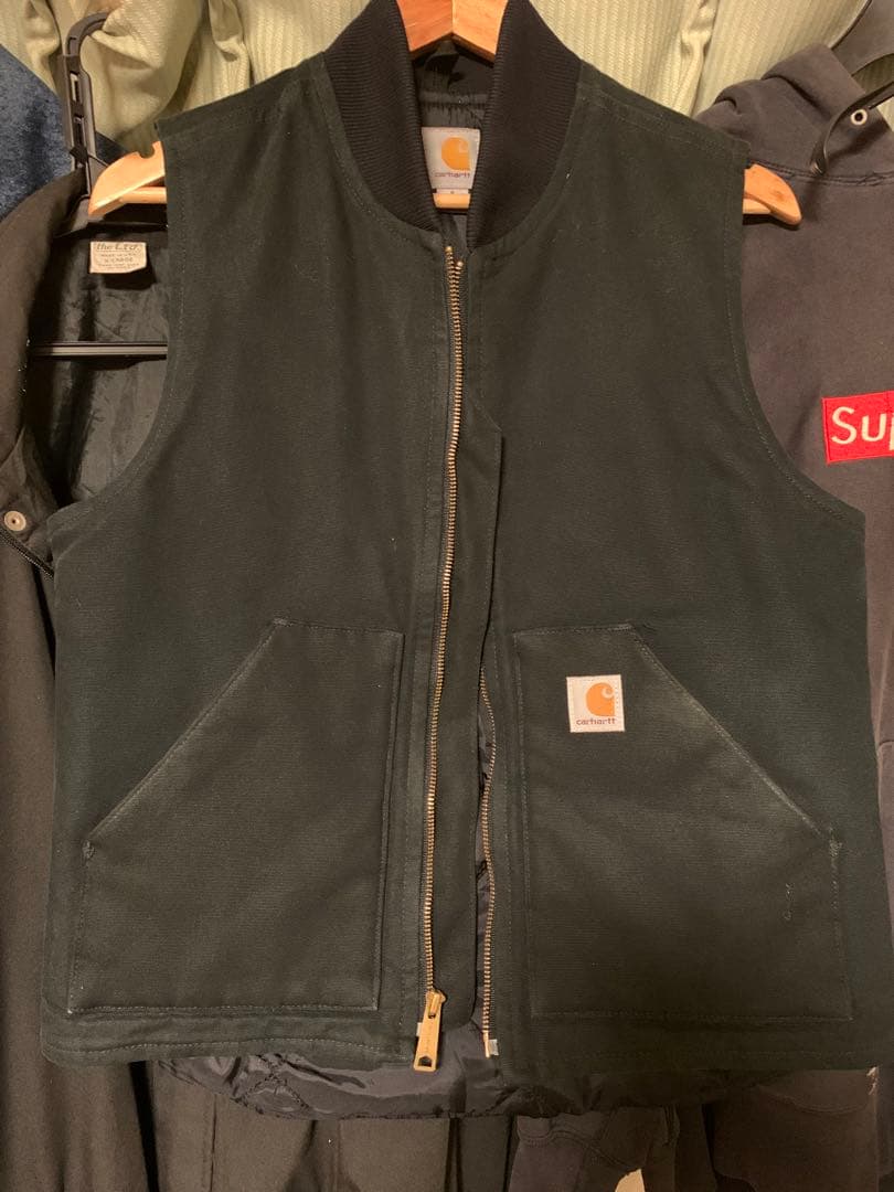 Carhartt ブラック ダック ベスト Sサイズメキシコ製