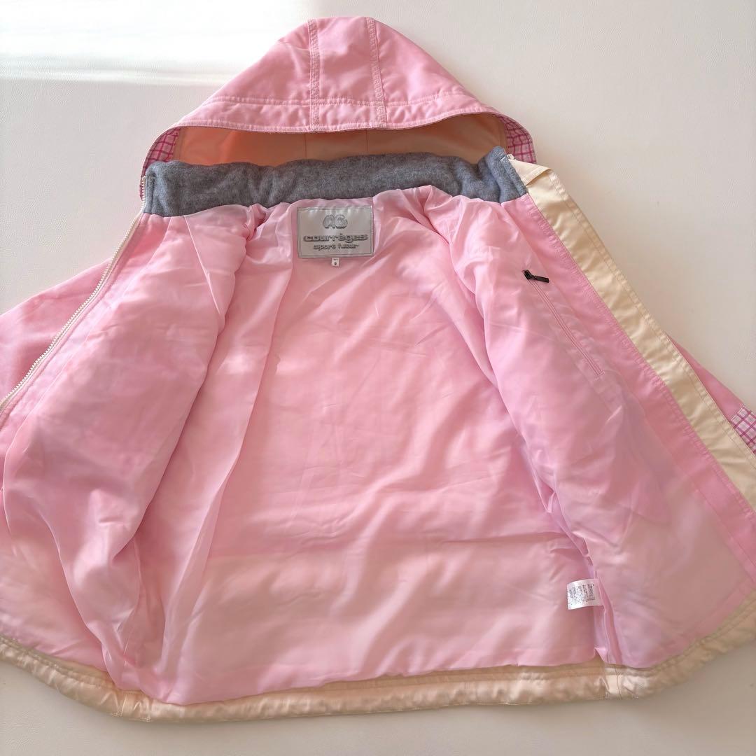 ■希少未使用品COURRÈGESスキースノーボードウェア上下ヴィンテージピンクM